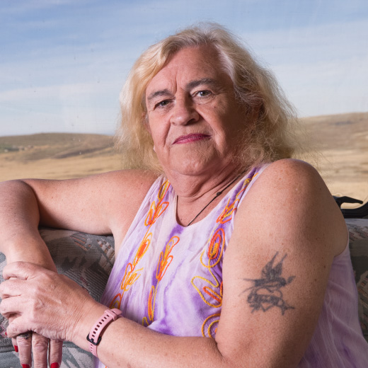 Photo of senior transgender individual